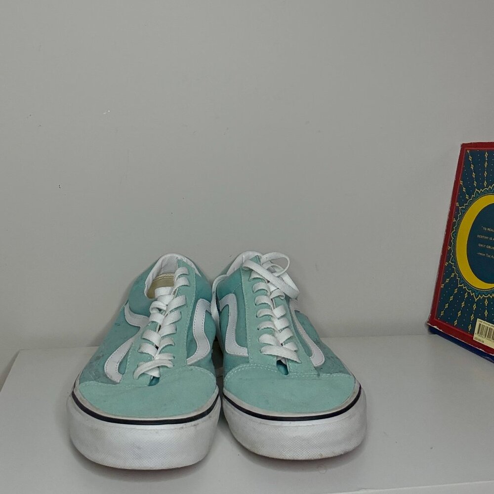 Light Blue Platform Vans Sneakers